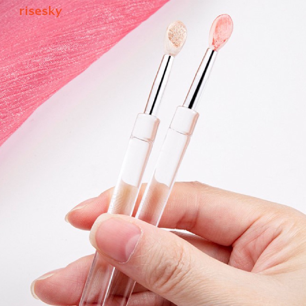 Cọ Tô Son Môi Bằng Silicone Kèm Nắp Đậy Chống Bụi