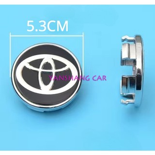 Logo chụp vành, ốp mâm xe ô tô Toyota đường kính - 53MM Biểu tượng mâm, vành, bánh xe ô tô kích thước 53mm/ Mã sản phẩm