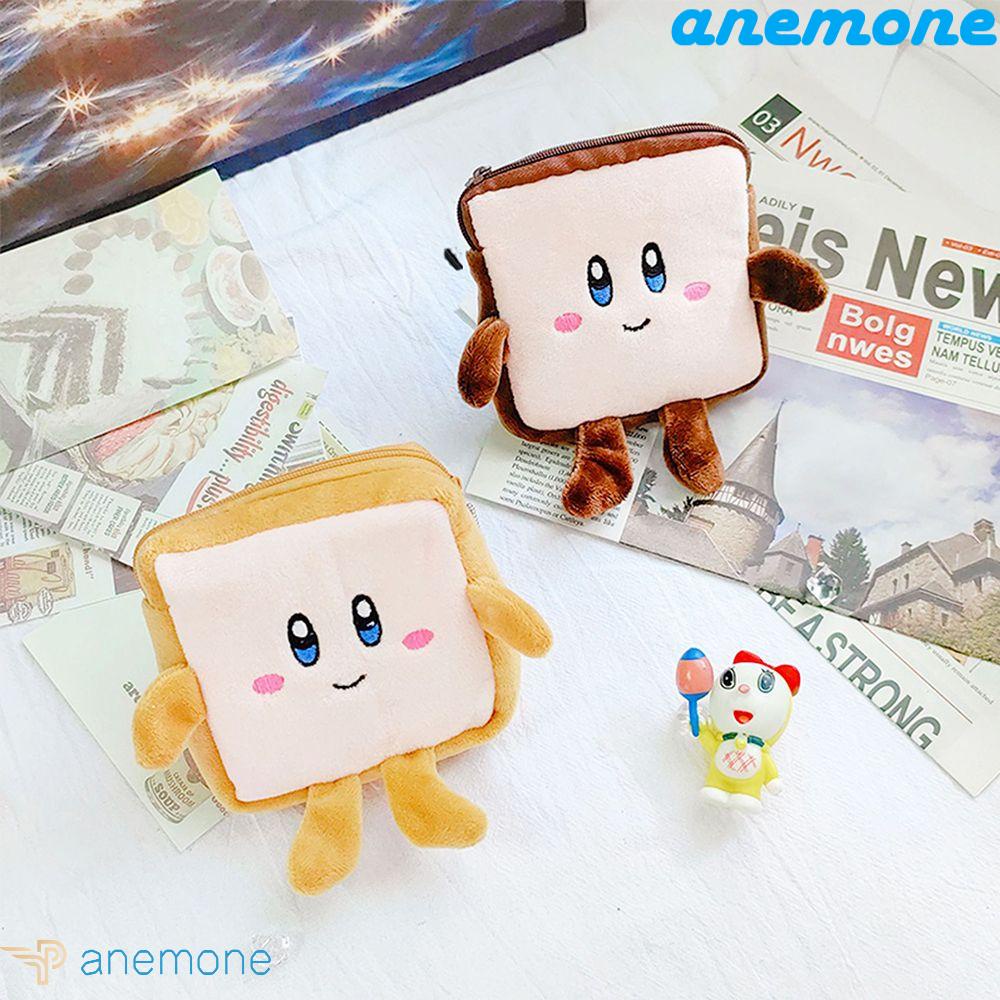 Ví Ngắn Bằng Vải Bông Hình Bánh Mì Sandwich Dễ Thương Thời Trang Dành Cho Nữ