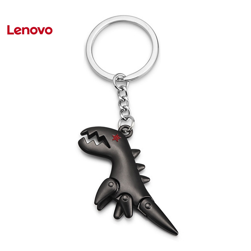 Móc Khóa Kim Loại Mạ Điện Hình Khủng Long Mắt Ngôi Sao Đa Năng