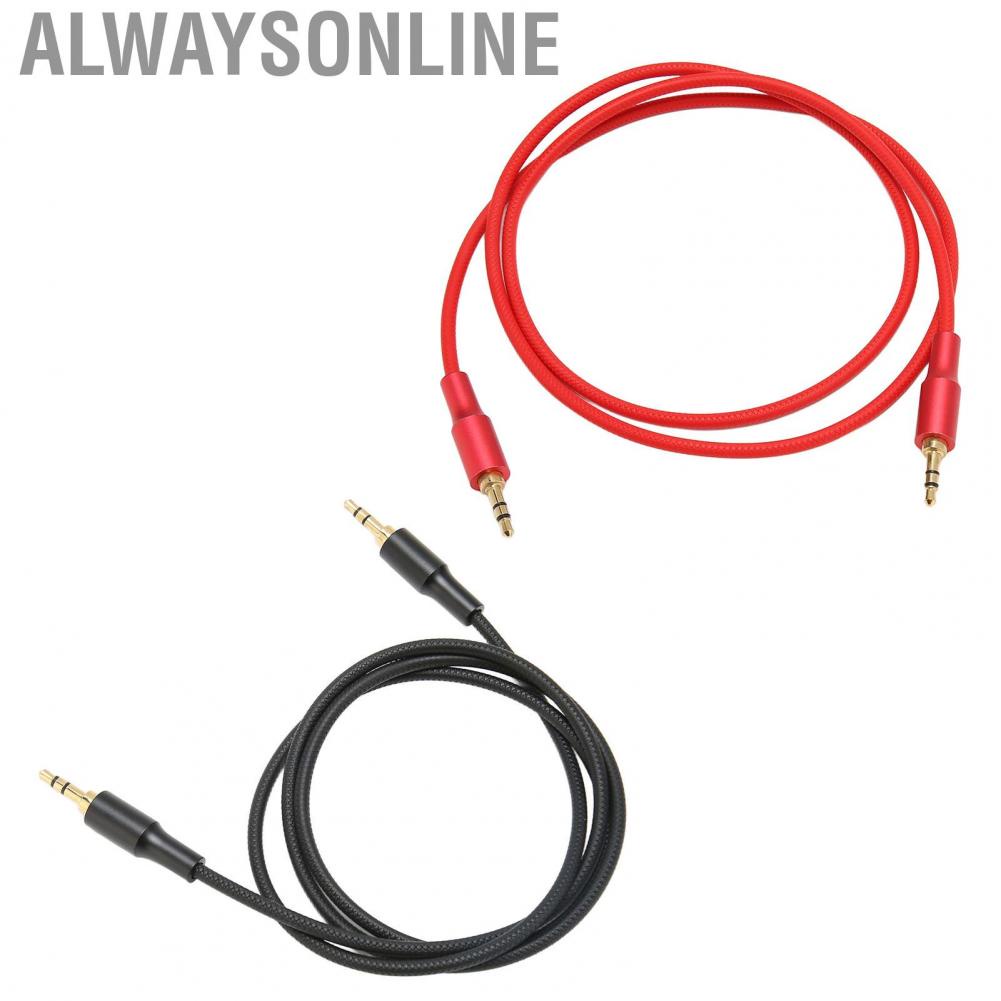 Alwaysonline 3.5mm Male to Sound Aux Cable Stereo Cord for Earphones Car  A