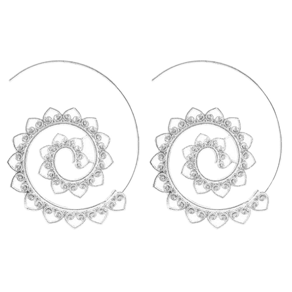 Đôi Khuyên Tai HìNh BáNh Răng TráI Tim XoắN ỐC ThờI Trang Cho Nữ