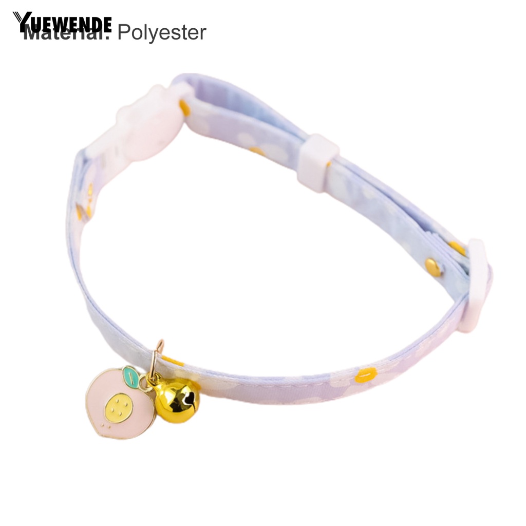 Vòng Cổ Mềm Mại Có Thể Điều Chỉnh Gắn Chuông Dành Cho Mèo Cưng