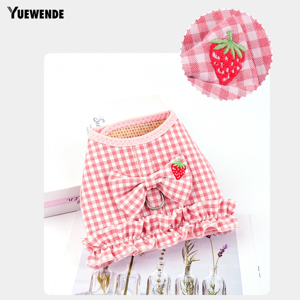 Bộ Áo Vest Và Yếm Dắt Cún Cưng Đi Dạo Họa Tiết Thắt Nơ Ấm Áp Thông Dụng