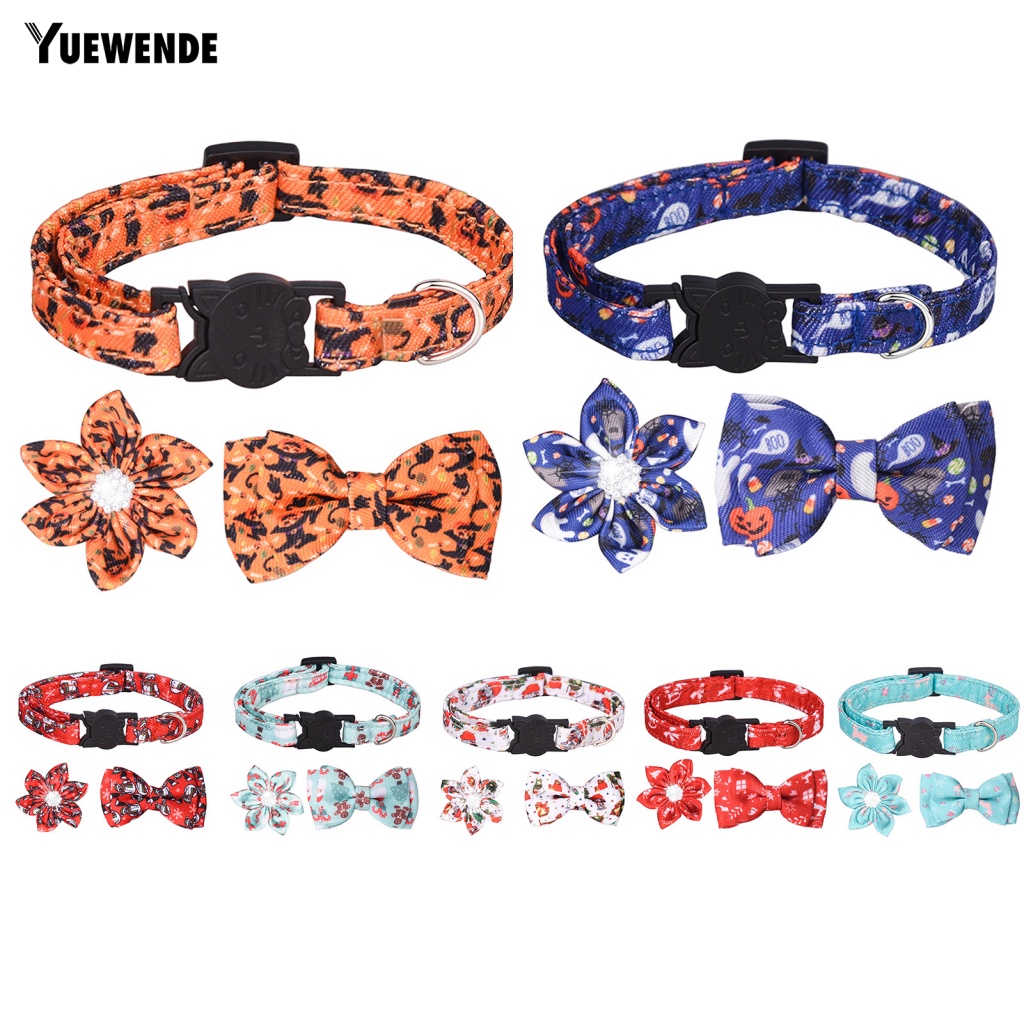 Set 3 Vòng Cổ Trọng Lượng Nhẹ Dễ Thương Dành Cho Thú Cưng