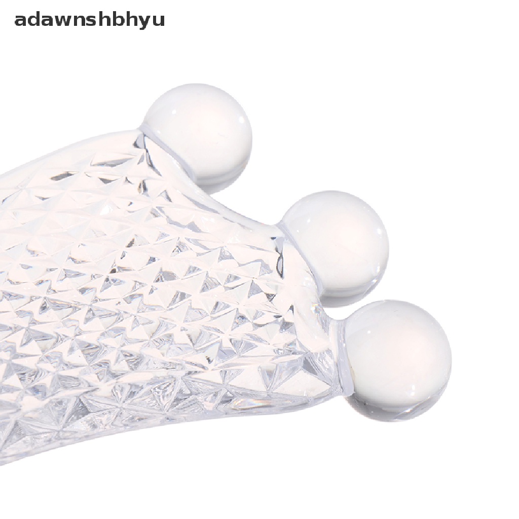 1 Cây Lăn Mát Xa Mặt / Cổ 3 Hạt Gua Sha Bằng Nhựa Resin