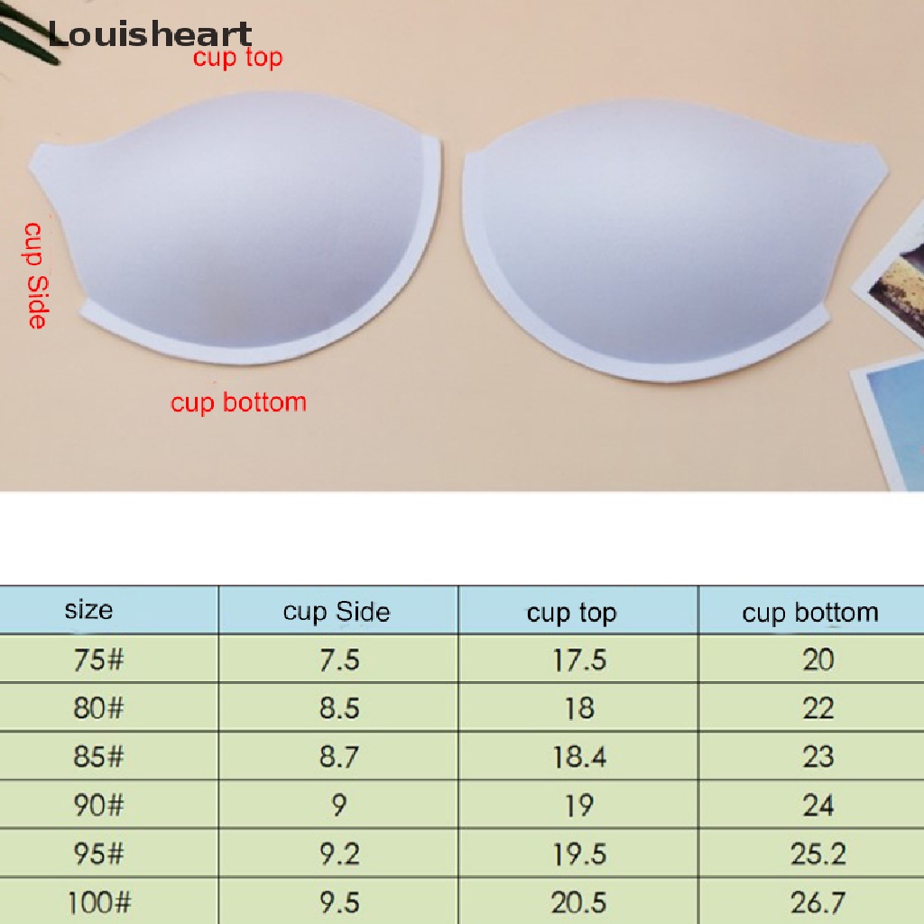 1 Cặp Mút Đệm Nâng Ngực Mềm Mại Màu Trắng Hoặc Đen Thương Hiệu Louisheart TFG