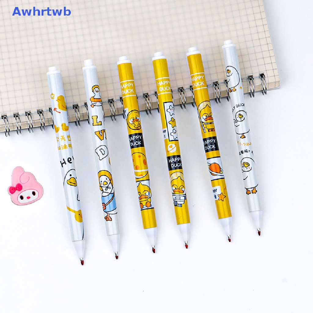 Bút Mực Gel Họa Tiết Vịt Hoạt Hình Dễ Thương Cho Học Sinh Mới