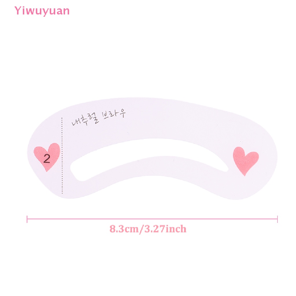 < Yiwuyuan > 10 Túi Khuôn Vẽ Chân Mày 3 Phong Cách Có Thể Tái Sử Dụng