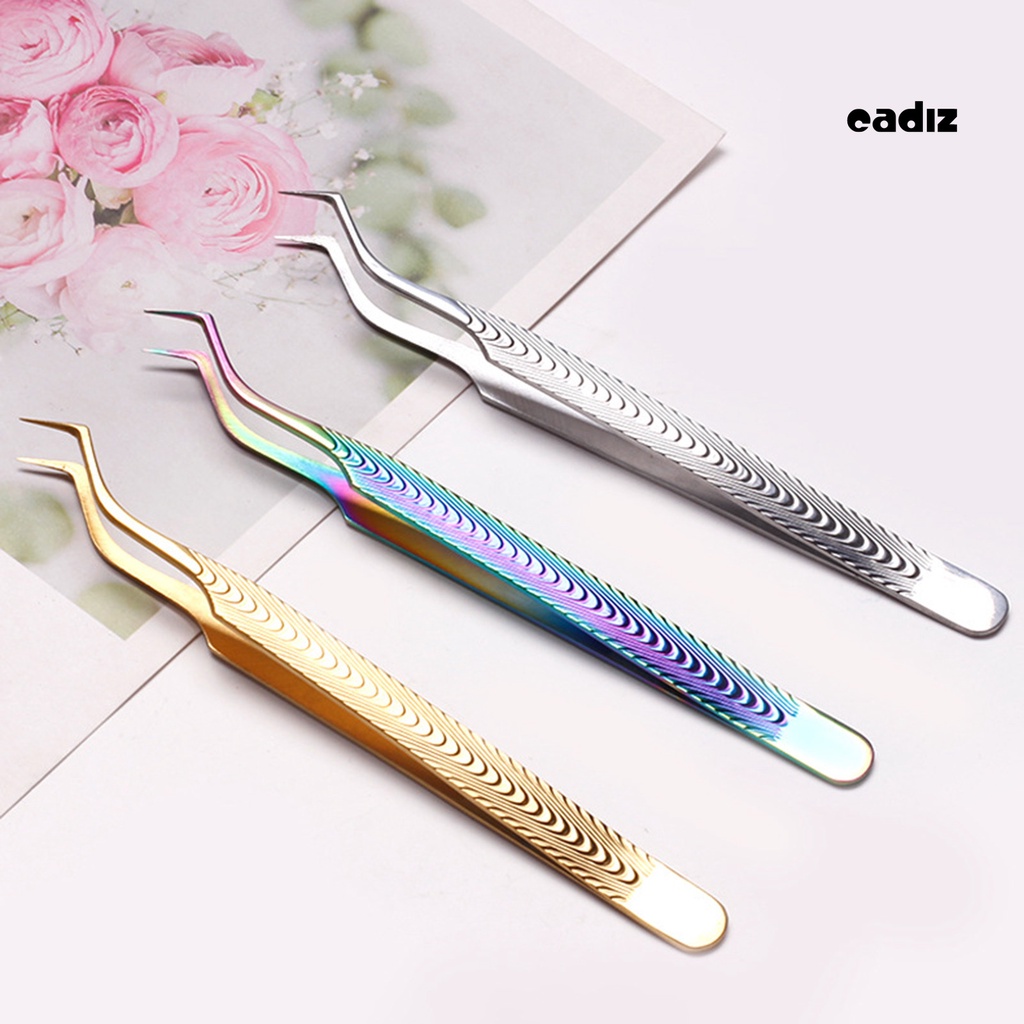 Nhíp Gắp Lông Mi Giả Bằng Thép Không Gỉ Chống Tĩnh Điện Độ Chính Xác Cao