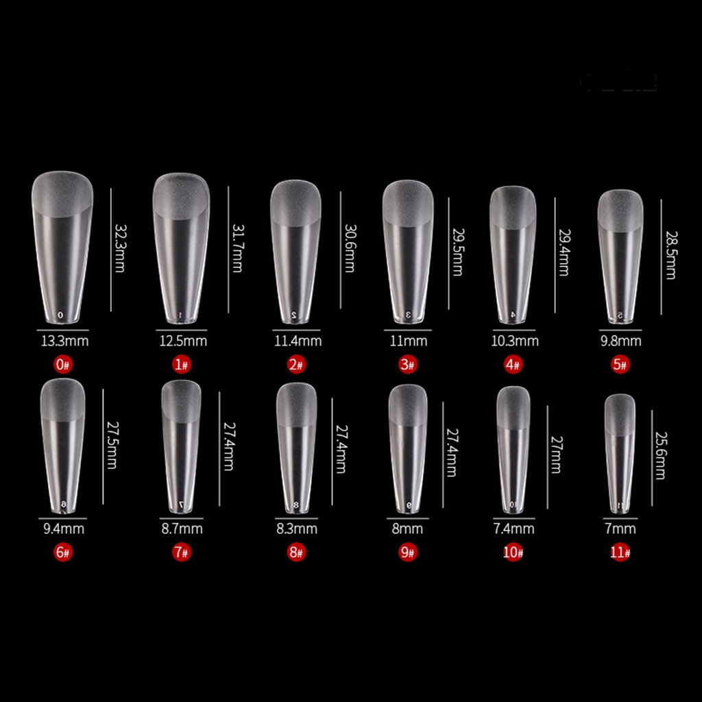 Hộp 240 Móng Tay Giả Trong Suốt Chắc Chắn Có Thể Tháo Rời