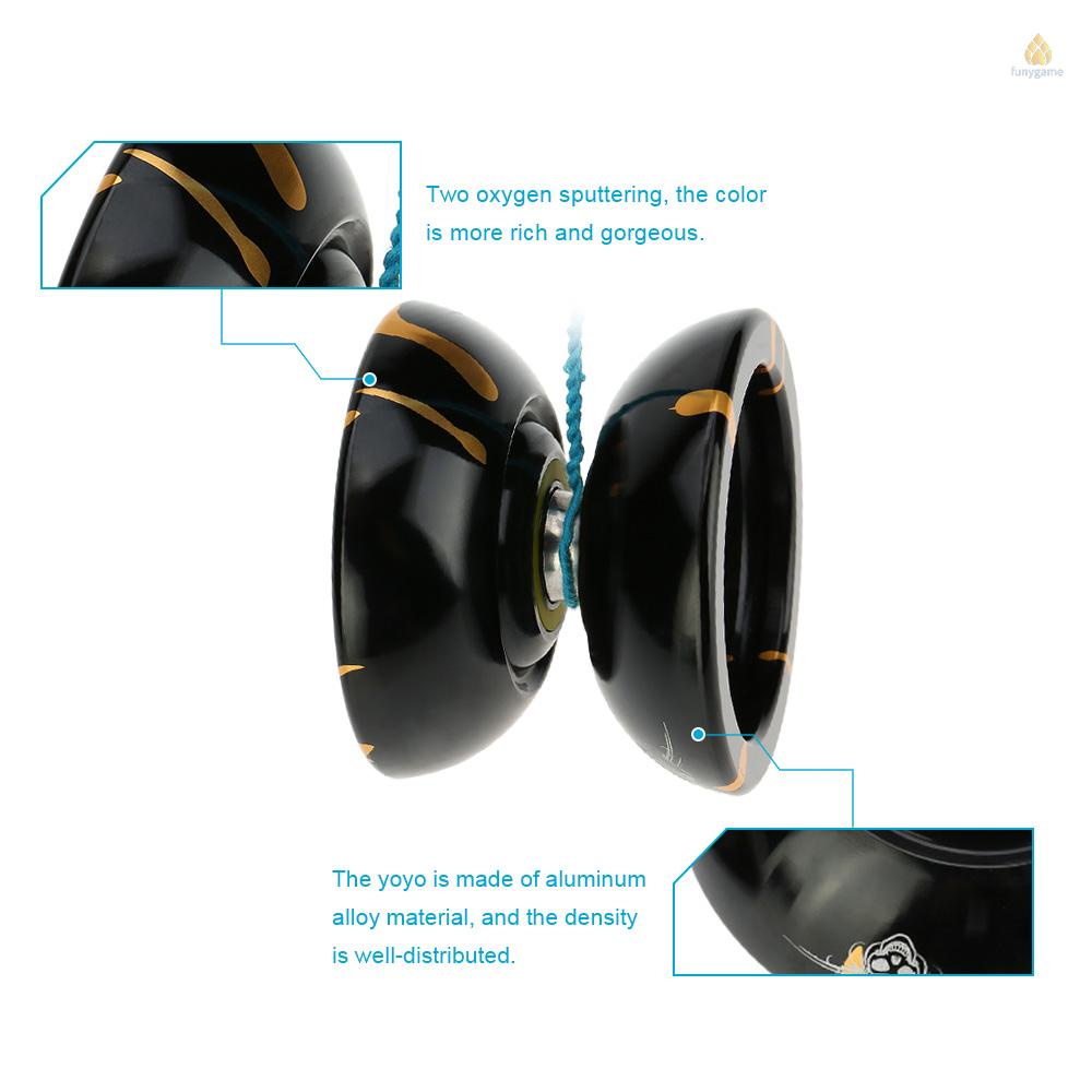Đồ Chơi Yoyo 8 Bi Yoyo N11 Bằng Hợp Kim Nhôm Có Dây Xoay Chuyên Nghiệp Cho Trẻ Em