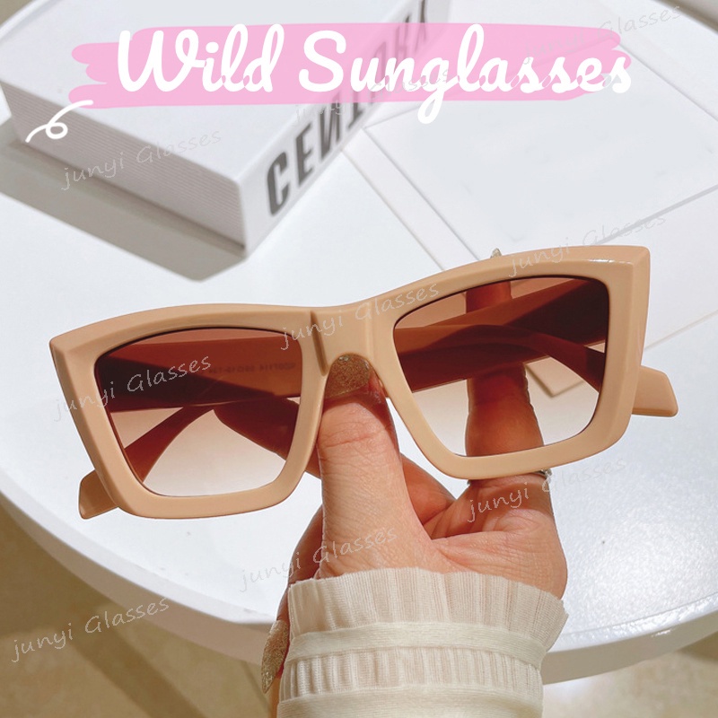 [Hỗ Trợ Bán Sỉ] Kính Râm Thời Trang Gọng Mắt Mèo Lớn Chống Nắng Phong Cách Âu Mỹ Gradient Phổ Biến Cho Nữ