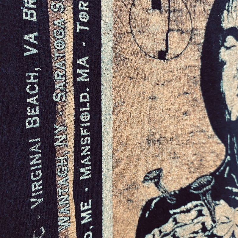 Xu Hướng Mới Nhất Thời Trang Cổ Điển Je-RY-TS Gods Áo Ngắn Tay In Phun Mực Trắng Phiên Bản Giới Hạn