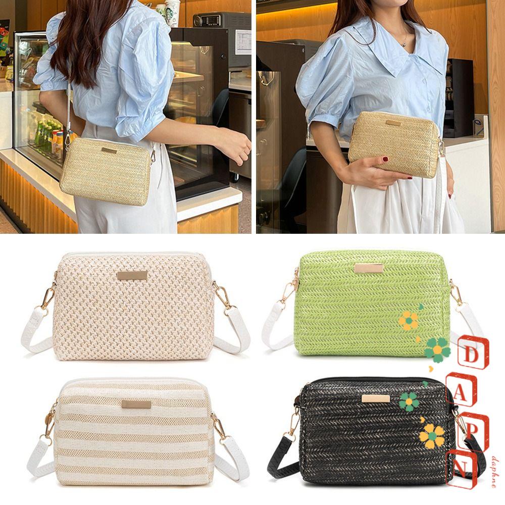Túi Cói Đeo Vai Đựng Tiền Xu Nhỏ Xinh Thời Trang Cho Bạn Gái
