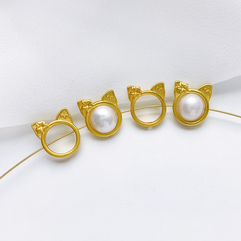 Hạt Xỏ Lỗ Màu Vàng Cát Hình Chữ Thập Nhiều Màu Sắc Dùng Làm Trang Sức diy