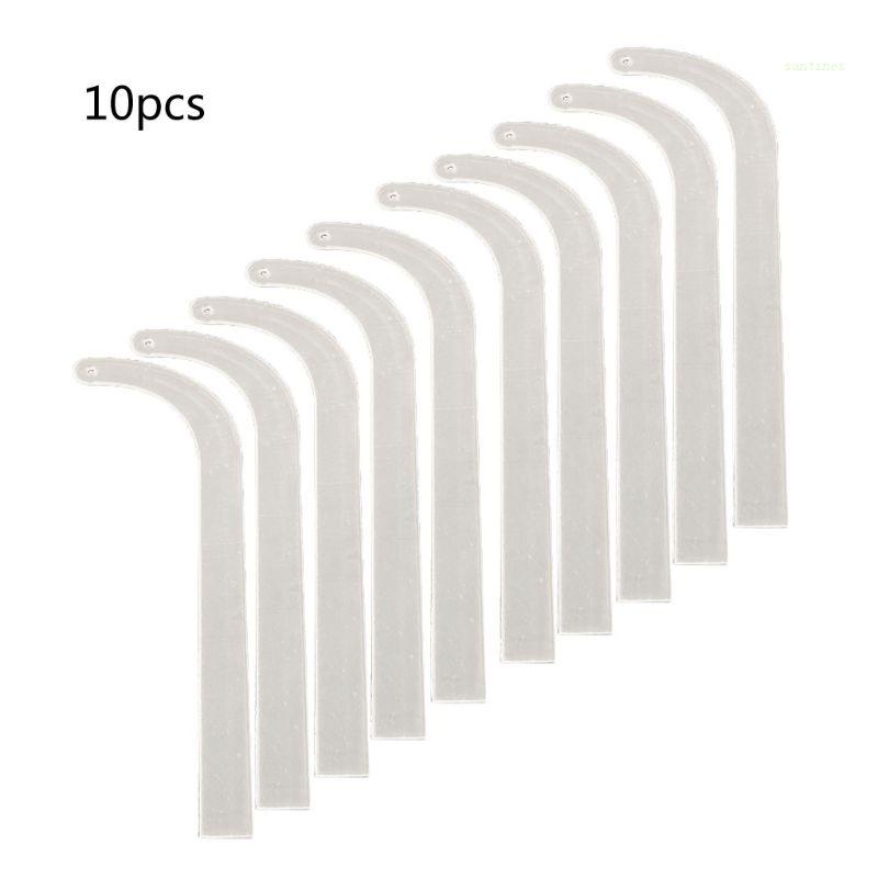 Set 10 Kẹp Cố Định Bông Tai Bằng Acrylic Trong Suốt