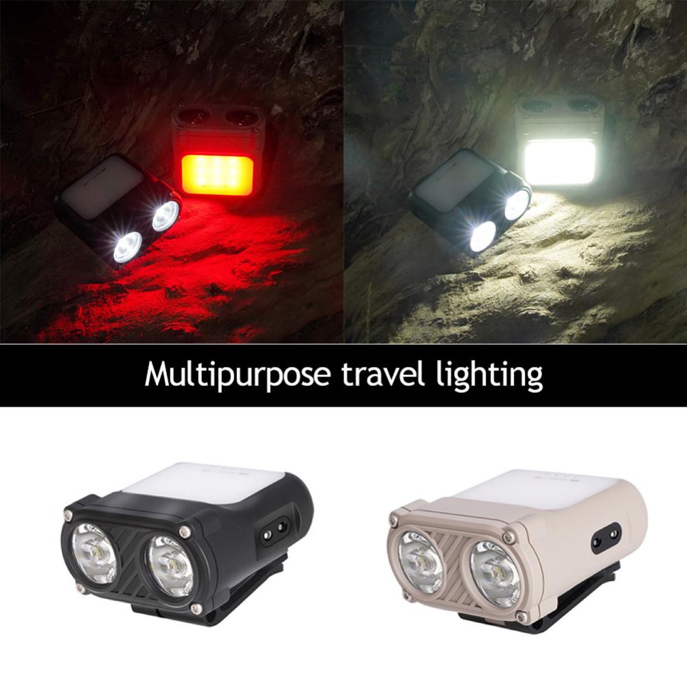 Đèn LED Mini Đeo Đầu 5 Chế Độ Kèm Sạc USB Tiện Dụng H2R6