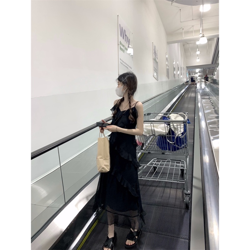 Đầm MIDI Hai Dây Thời Trang Mùa Hè Cho Nữ