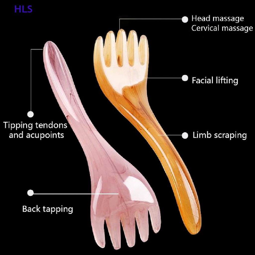 Dụng Cụ Mát Xa Da Đầu Bằng Nhựa Resin Năm Cánh Tiện Dụng