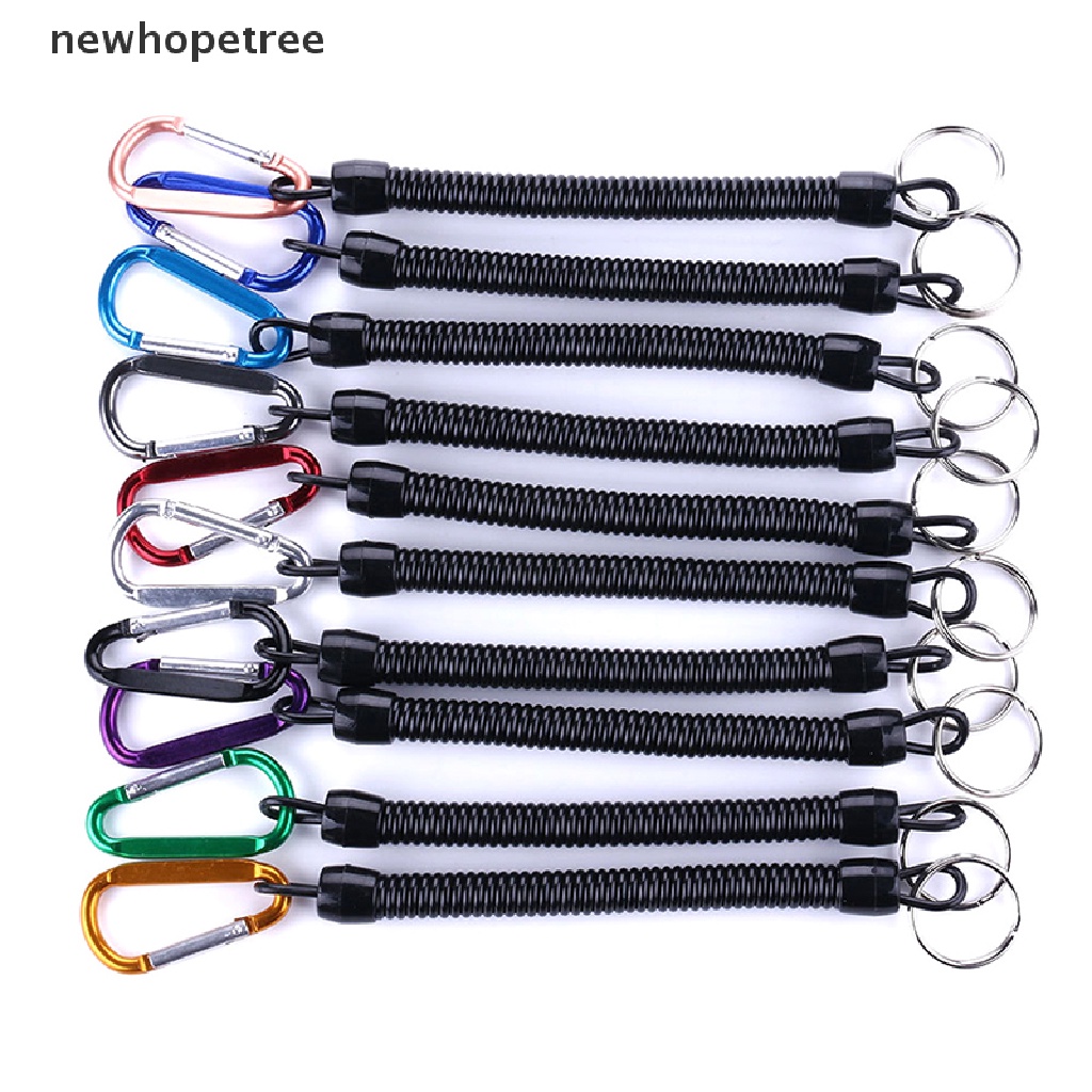 1 Dây Lò Xo Co Giãn Có Thể Thu Gọn Chống Thất Lạc Cho Điện Thoại / Móc Khóa Tiện Dụng