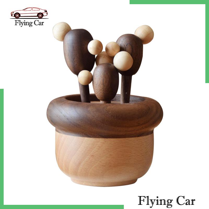 Nĩa Ăn Trái Cây Bằng Gỗ Dễ Thương Lzdjfmy2