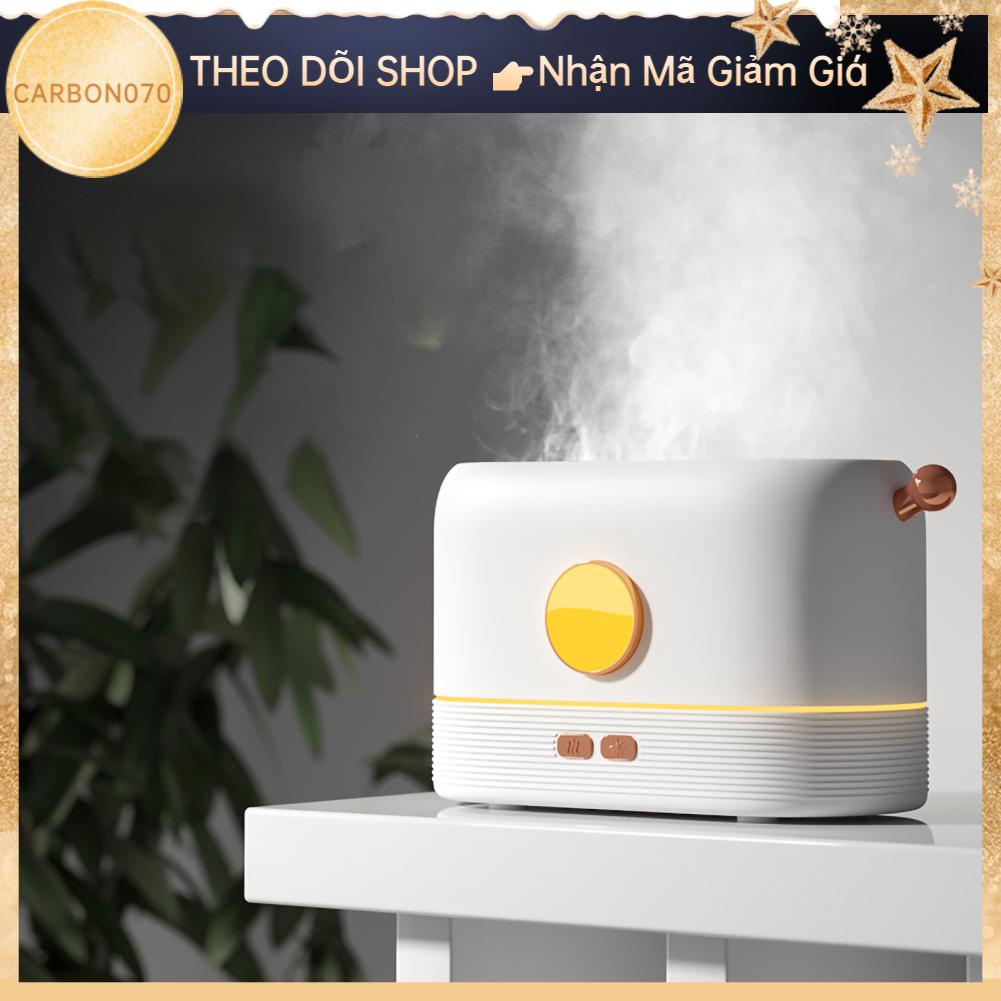 Carbon070 Máy tạo độ ẩm siêu âm ngọn lửa khuếch tán hương thơm tinh dầu với 3 màu điều chỉnh để trang trí nhà cửa