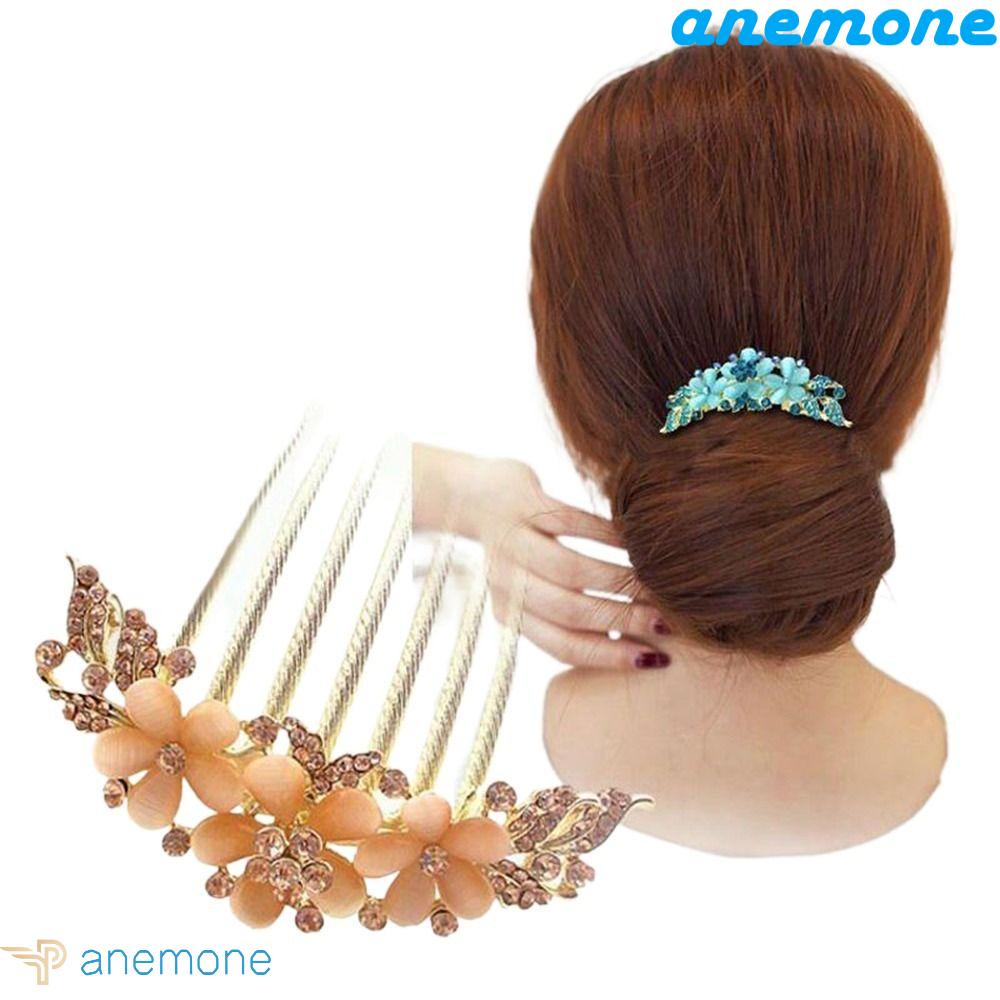 Lược Cài Tóc Hình Hoa Phong Cách Hàn Quốc Dành Cho Cô Dâu