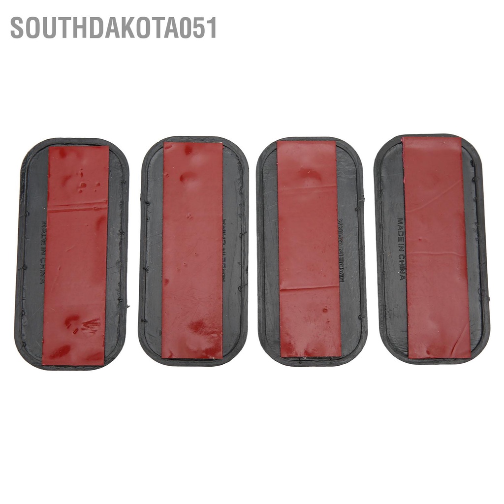 Southdakota051 4 Miếng Dán Phản Quang Hình Chữ Nhật An Toàn ABS Nhãn Đa Năng Cho Ô Tô Xe Máy