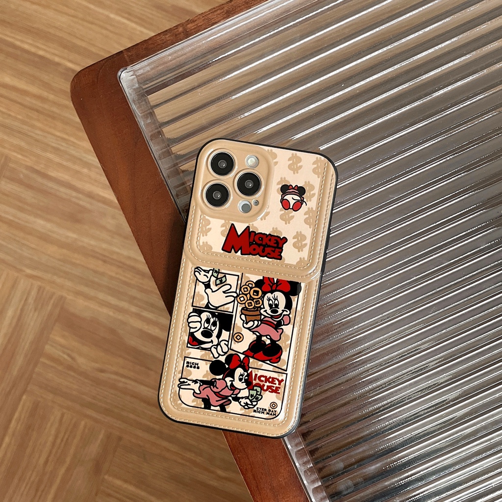 Ốp Điện Thoại TPU Silicon Mềm Chống Sốc Thiết Kế Hoạt Hình Mickey Minnie Cho iPhone 11 12 13 14 PRO MAX