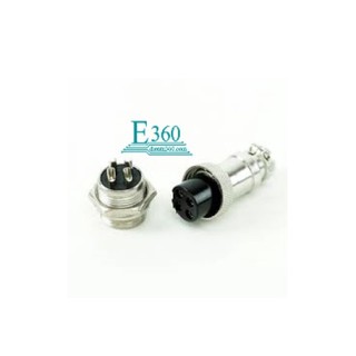 Bộ Jack cắm 4 chân sắt GX16-4p