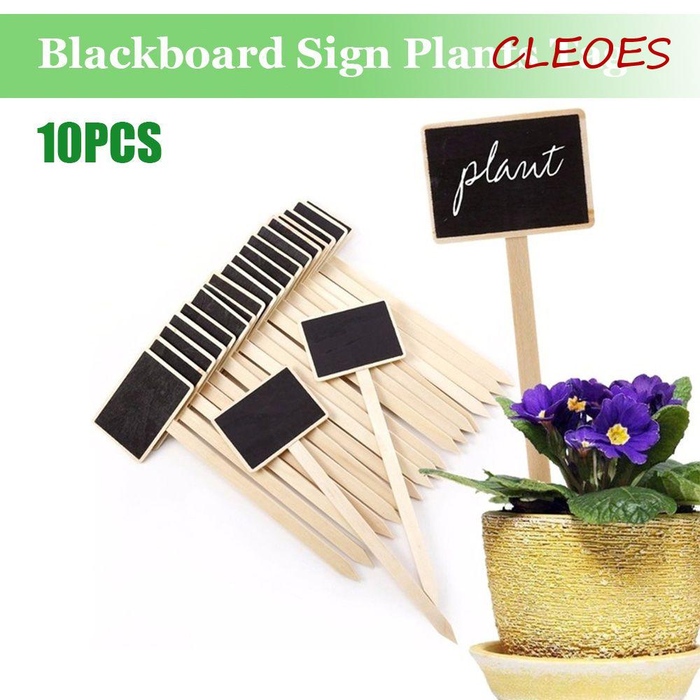 Set 10 Bảng Đen Viết Phấn Ghi Chú CLEOES Bằng Gỗ Dành Cho Tiệc Cưới / Sân Vườn /