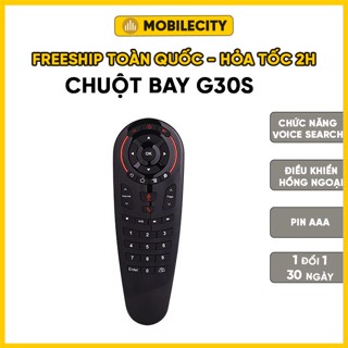 Chuột bay G30s học lệnh 33 phím - Điều khiển tìm kiếm giọng nói Air Mouse Remote Voice G30 - MobileCity Phụ Kiện