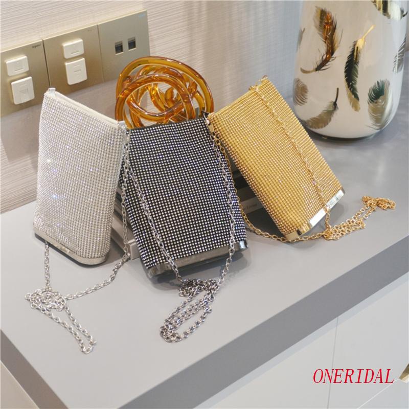 Ví Cầm Tay Đính Đá Pha Lê Thời Trang Dành Cho Nữ