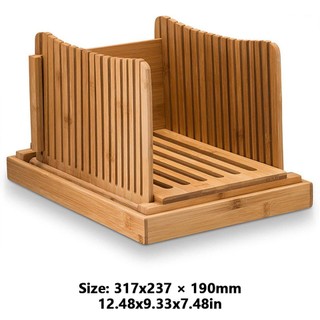 Nature Bamboo Bread Slicer For Homemade Bread Foladable & Compact Bread Slicer