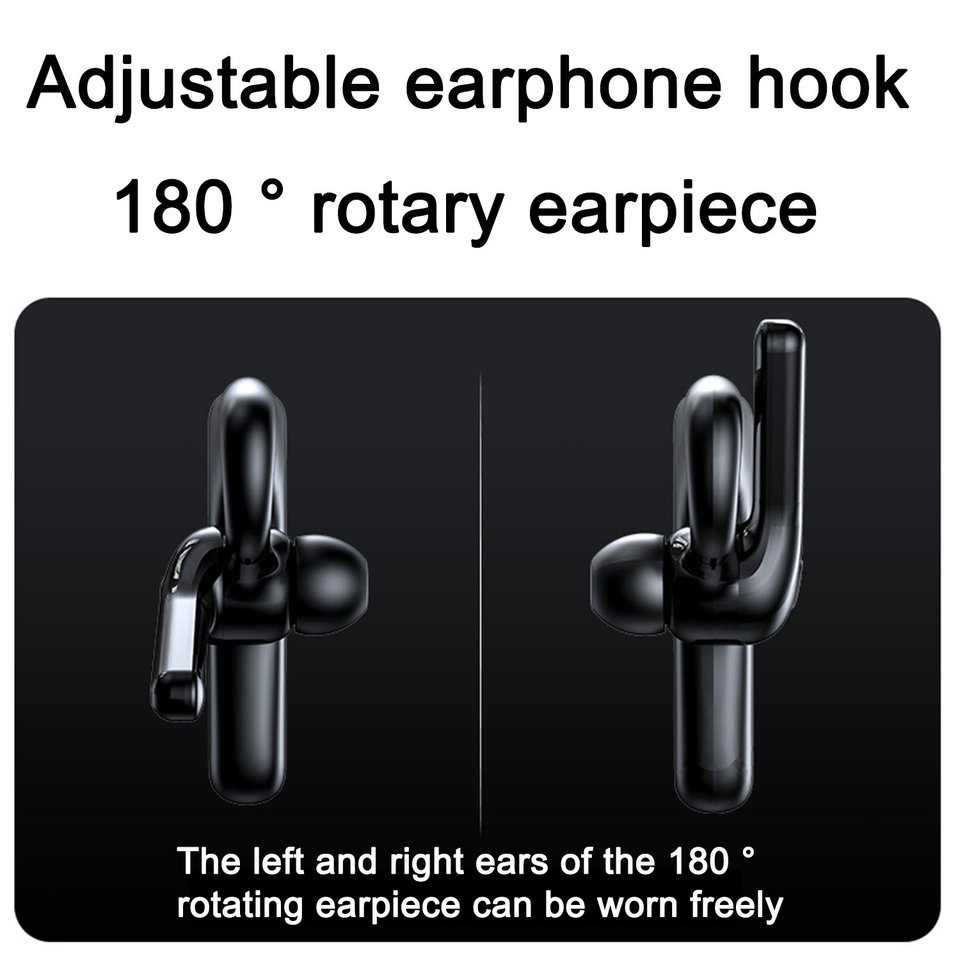 Wireless Earphone LED Display Long Standby Business Wireless Single Headphone