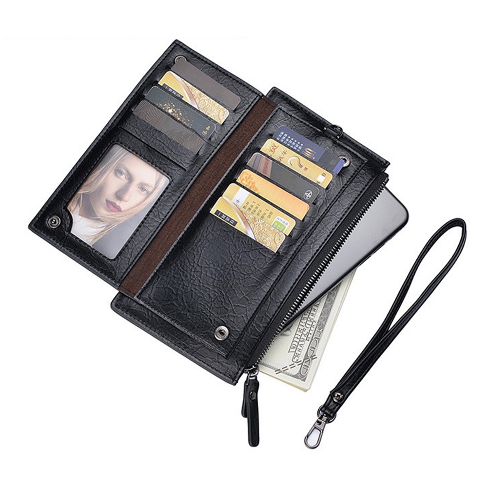 Ví Da PU Đựng Thẻ Đa Năng Kiểu Dáng Đơn Giản