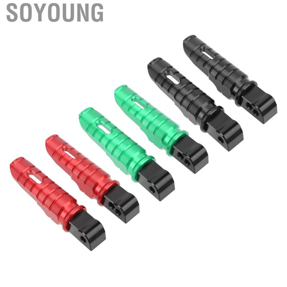 Soyoung Motorcycle Foot Pegs  Motorbike Footpegs Rear T6063 Aluminum Alloy for