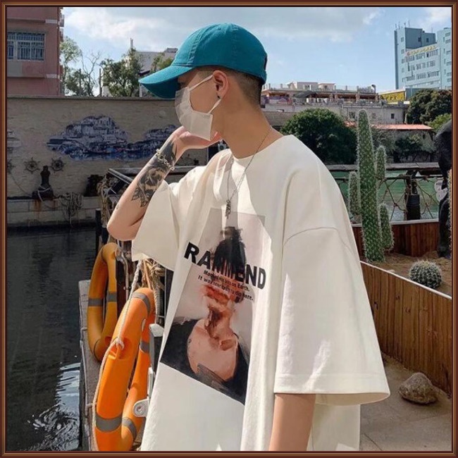 Áo Thun Tay Ngắn Cổ Tròn In Họa Tiết Nghệ Thuật Độc Đáo Thời Trang Cho Nam