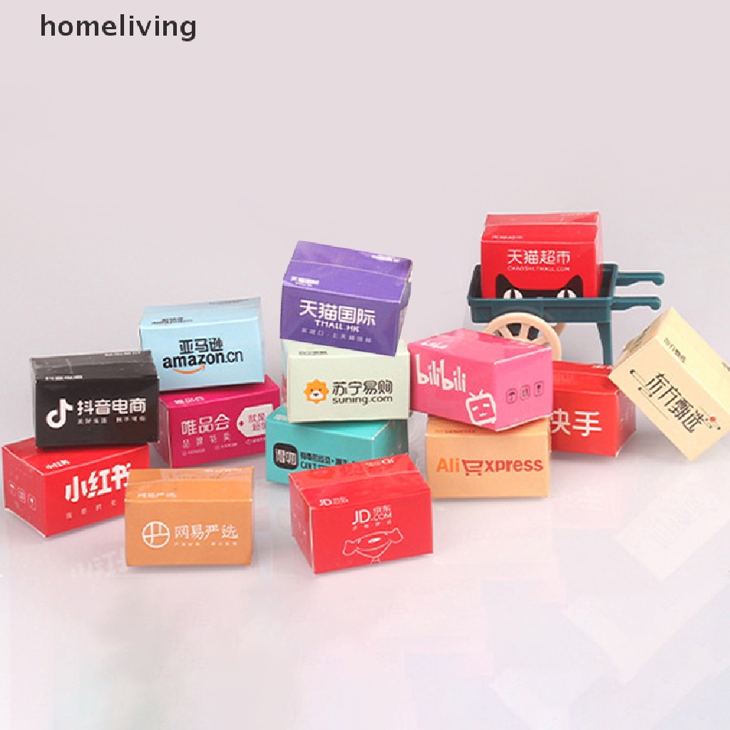 1 Hộp Giao Hàng mini Trang Trí Nhà Búp Bê