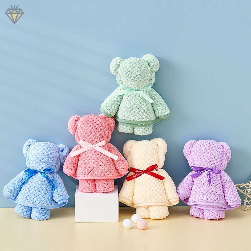 Khăn Lau Hình Gấu Dễ Thương Dùng Làm Quà Tặng Cho Bé