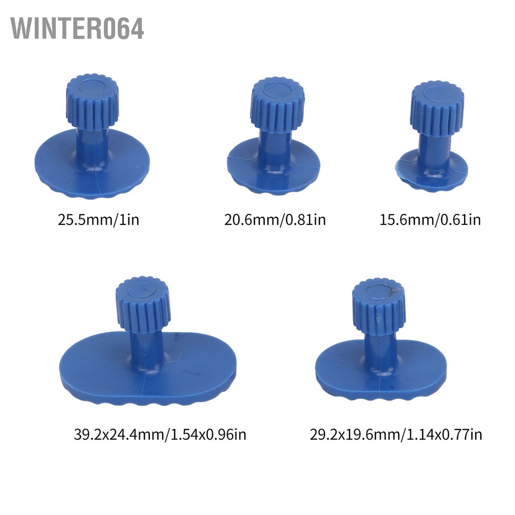 Winter064 Cầu đôi cực Dent Puller Bộ dụng cụ sửa chữa vết lõm không sơn bền bỉ Đa năng cho ô tô