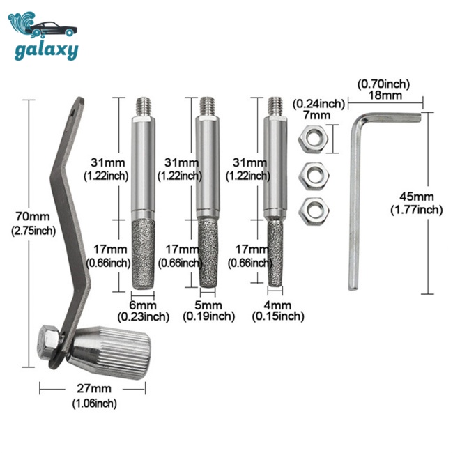 Galaxy Dụng Cụ Mài Dây Xích Bằng Tay Gọn Nhẹ Tiện Dụng