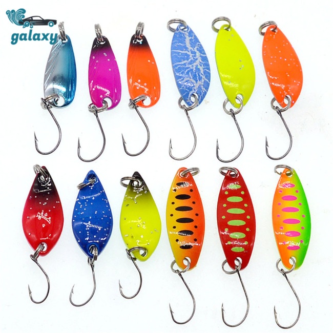 Galaxy Bộ 12 Mồi Giả Câu Cá 2.5g / 3g3.5g / 5g
