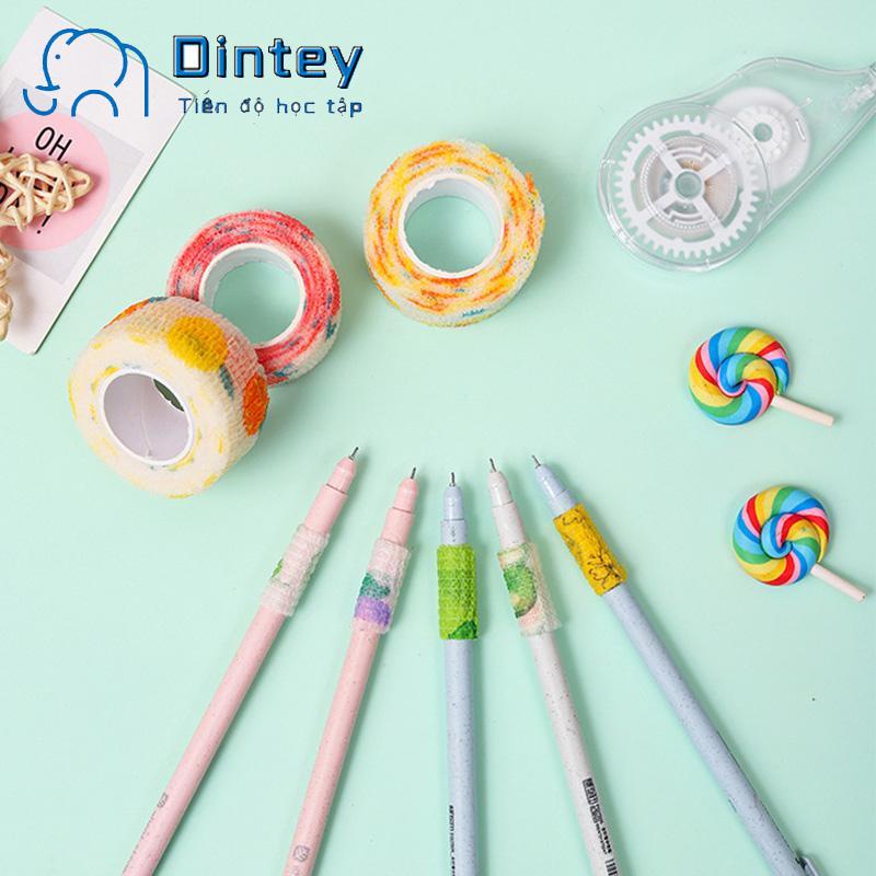 ✍mujicici✍Cuộn Băng quấn ngón tay co giãn nhiều màu sắc dễ thương cho học sinh