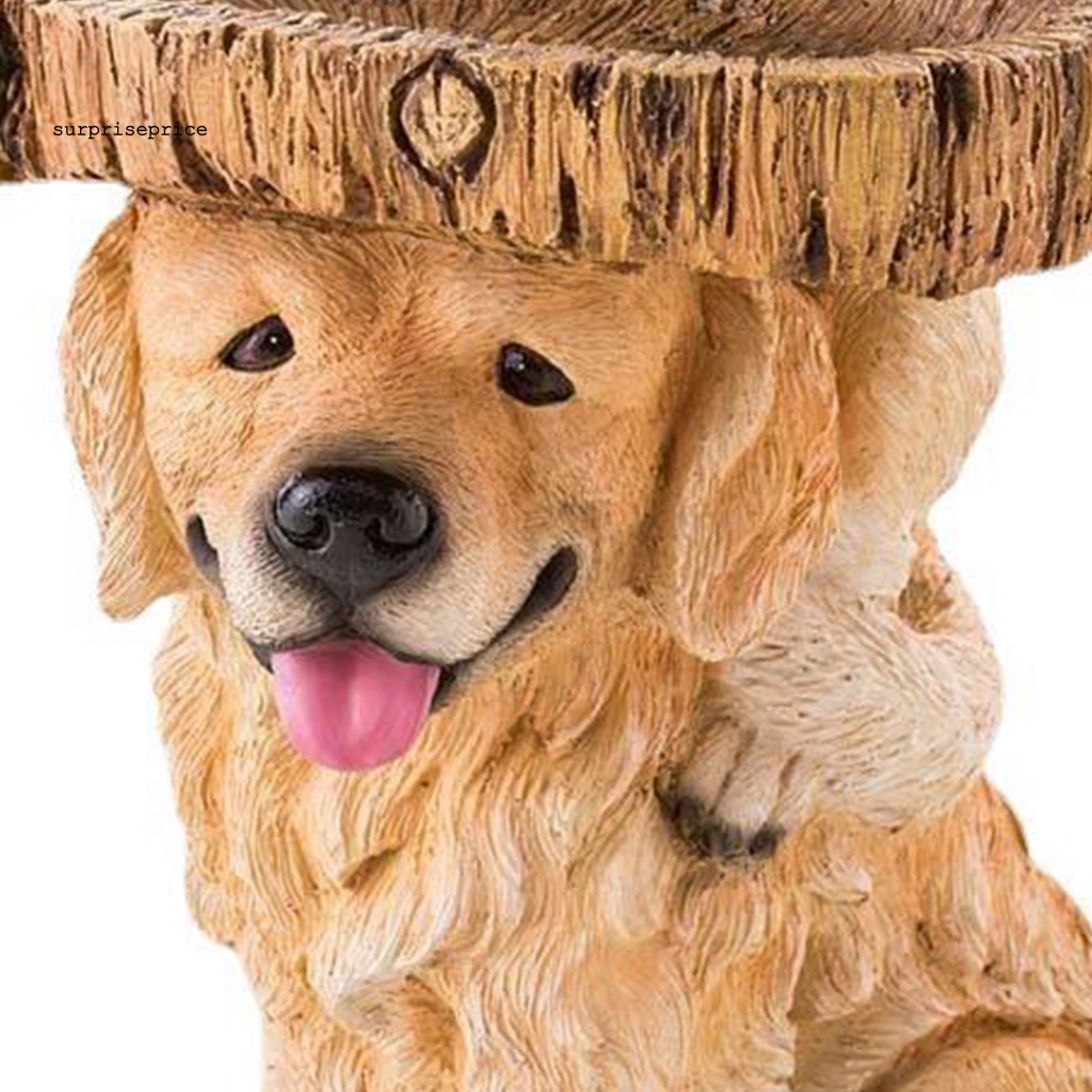 Mô Hình Cún Con Bằng Nhựa Resin Dễ Thương Dùng Trang Trí Sân Vườn