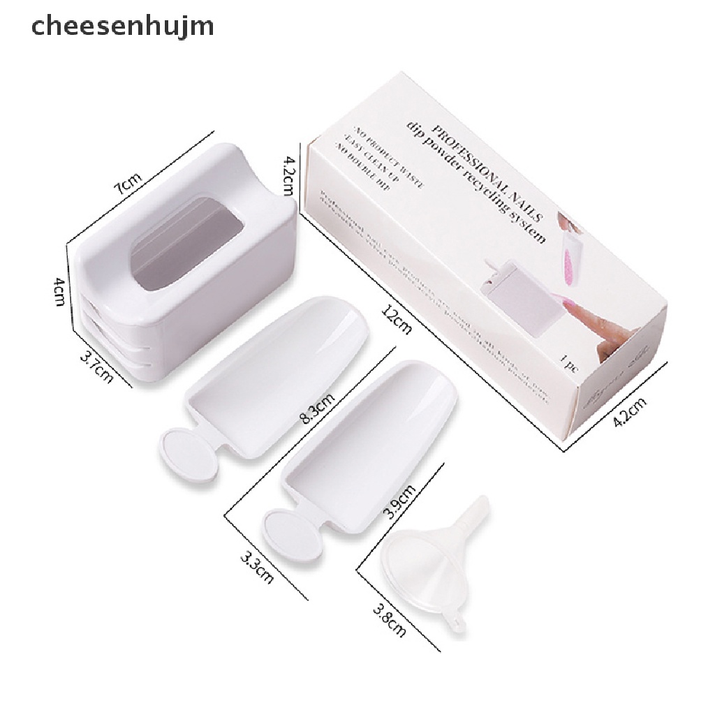 Hộp Đựng Phụ Kiện Trang Trí Móng Hai Tầng Đính Kim Sa Lấp Lánh