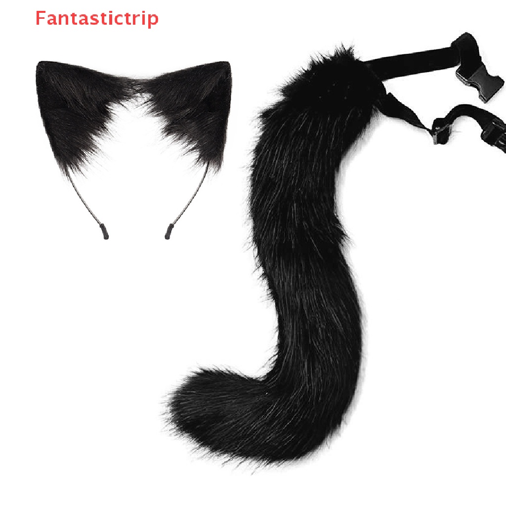 [Fantastictrip] Bộ Băng Đô Tai Mèo Nhồi Bông Phong Cách lolita Hóa Trang anime Mới