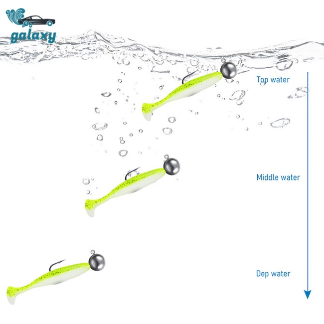 Galaxy Bộ Mồi Giả Câu Cá Hình Chữ T Bằng Nhựa