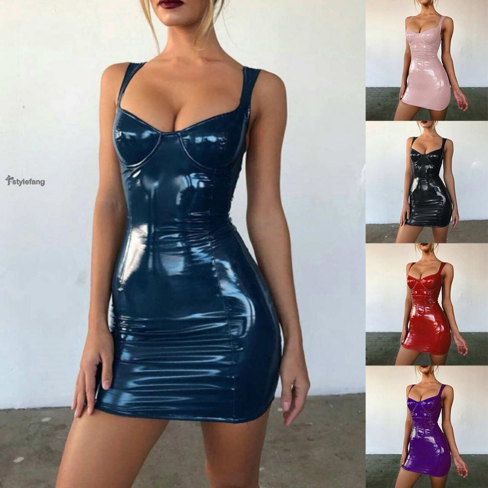 Đầm Ngủ Babydoll Chất Da Thiết Kế Quyến Rũ Cho Phái Nữ